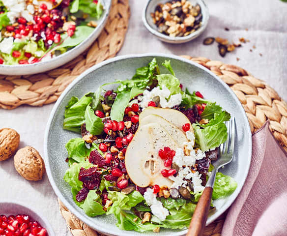 Rote-Rüben-Salat mit Granatapfelkernen