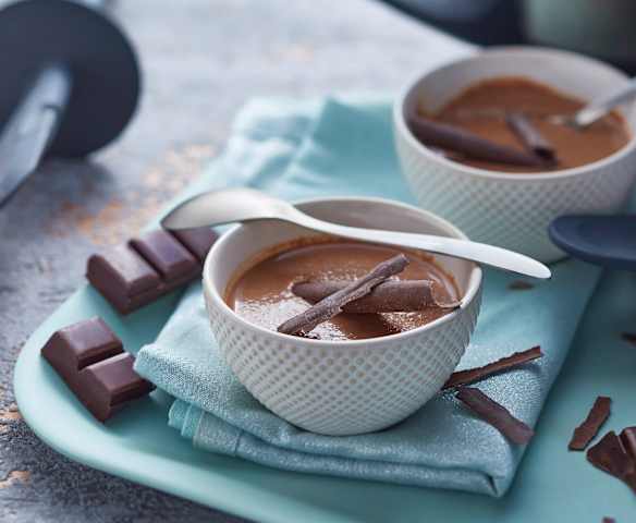 Semoule de millet au lait de noisette et chocolat