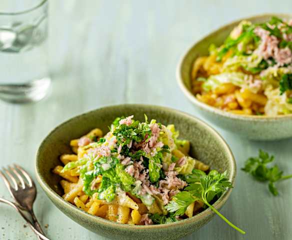 Chou frisé à la crème et spätzlis