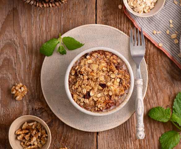 Pieczona owsianka à la szarlotka