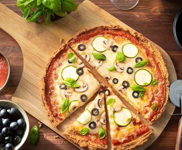 Pizza sans gluten aux lentilles corail