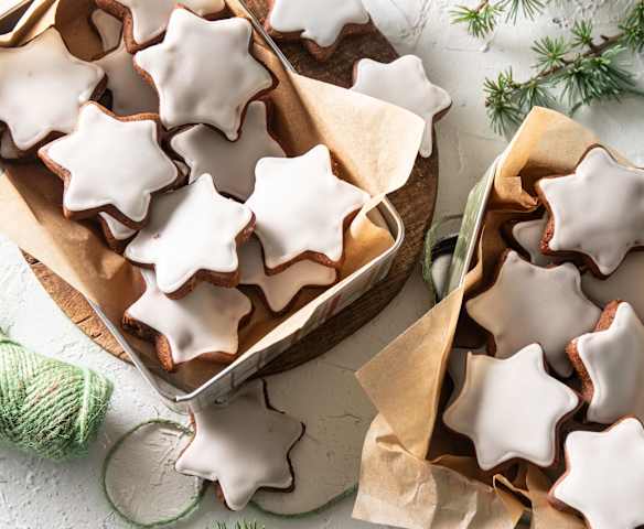 Galletas estrella con glaseado