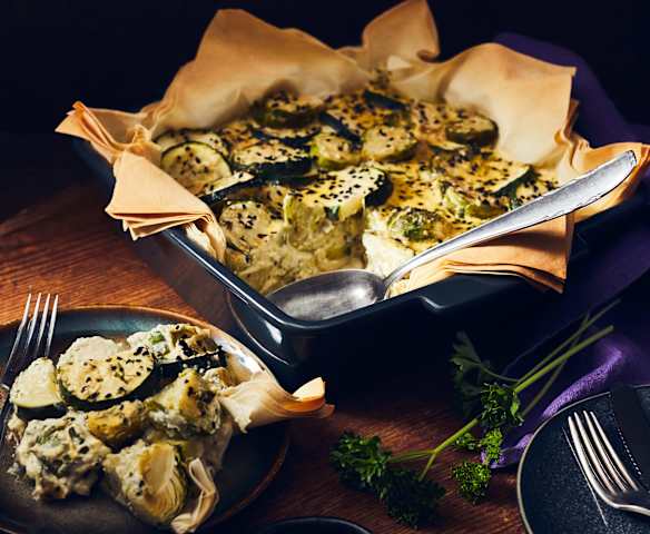 Zucchini-Rosenkohl-Pashtida