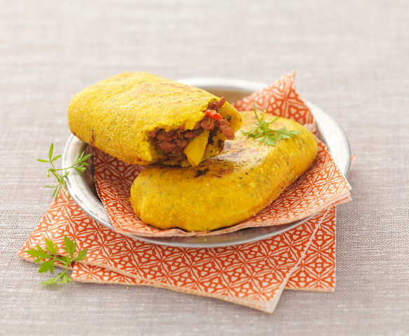 Petits pains garnis marocains (Batbout)
