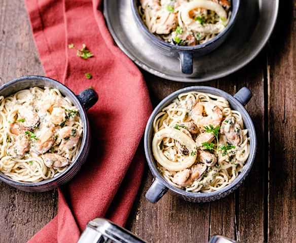 Spaghetti frais aux fruits de mer