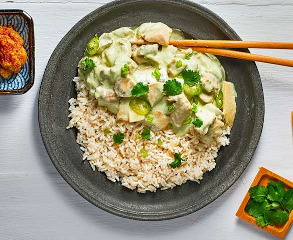 Pollo al curry con riso basmati Pollo al curry con riso basmati