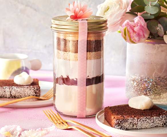 Backmischung für Schoko-Mandel-Kuchen