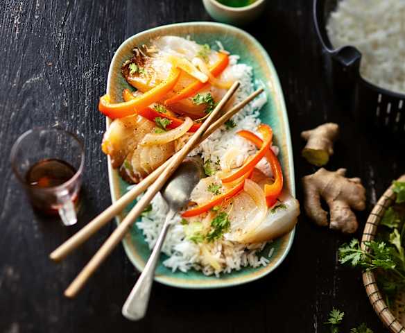 Poisson vapeur au gingembre