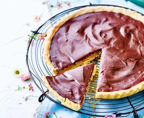 Tarte chocolat-cacahuète