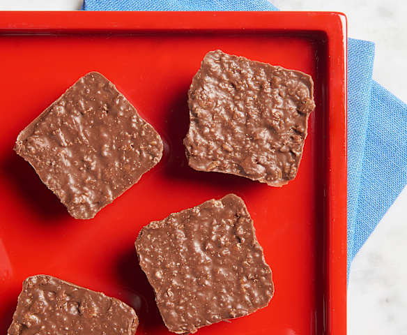 Chocolate Puffed Cereal Bites