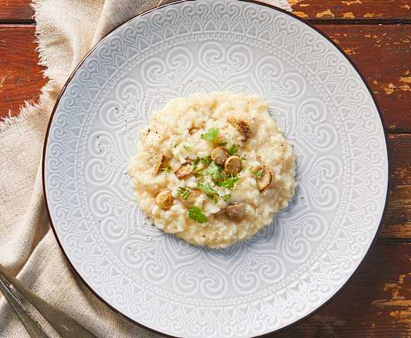 Risotto funghi e scamorza
