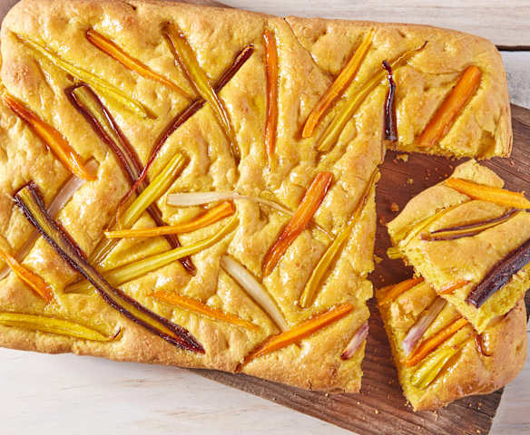 Focaccia with Caramelized Carrots Focaccia with Caramelized Carrots