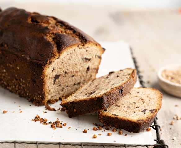 Cake aux pépites de chocolat et graines de sarrasin