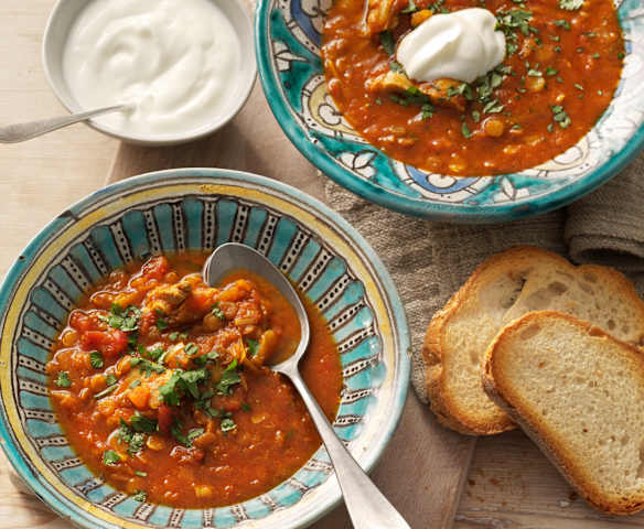 Harira (soupe marocaine au poulet) Harira (soupe marocaine au poulet)