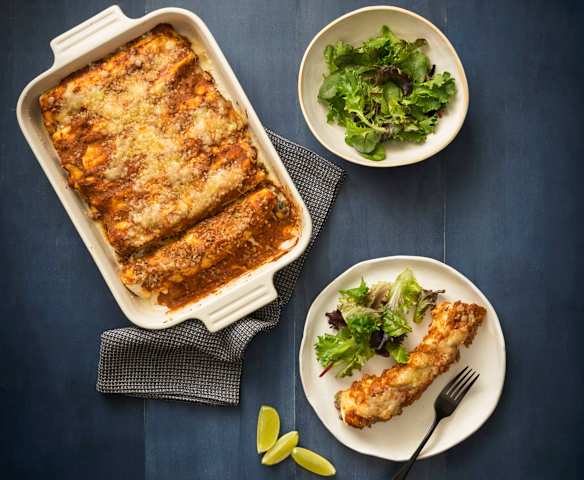 Black bean enchiladas