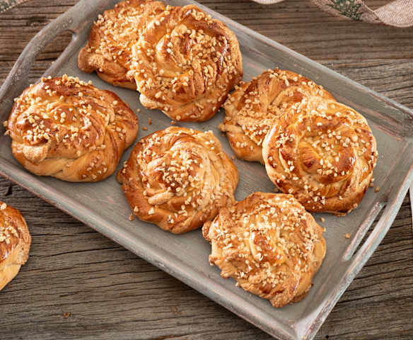 Caracolas con mazapán