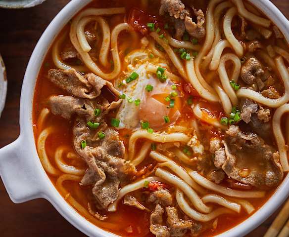 番茄牛肉乌冬面