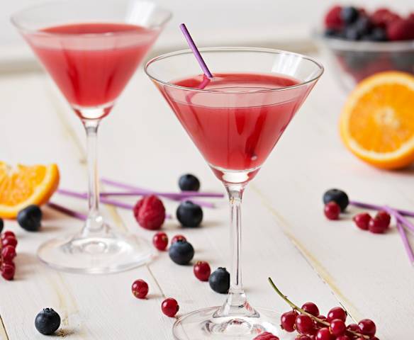 Cóctel de arándanos con vodka