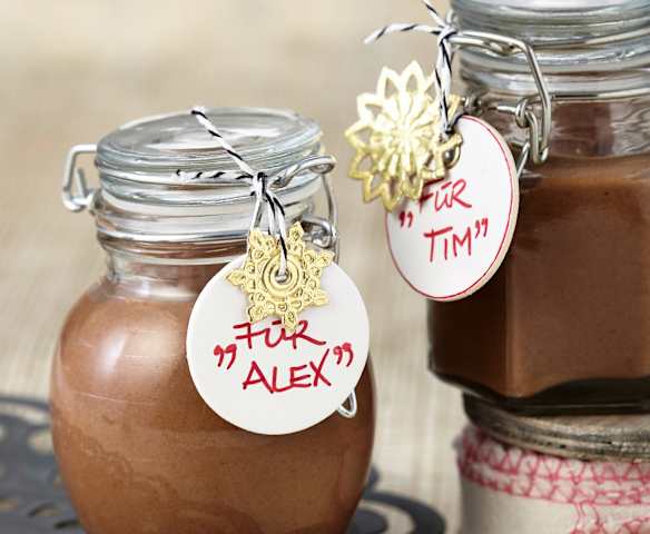 Weihnachtlicher Schokoaufstrich