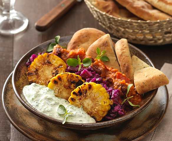 Mexican Bowl mit Fladenbrot