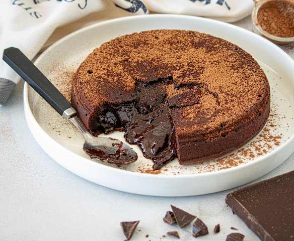 Chokolade lava kage Chokolade lava kage