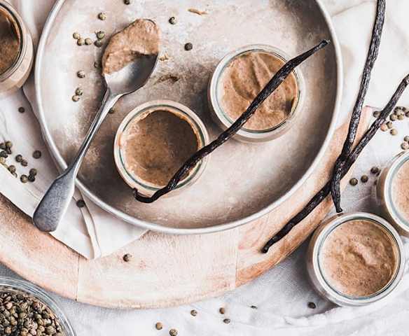 Crème dessert aux lentilles et à la vanille Bourbon