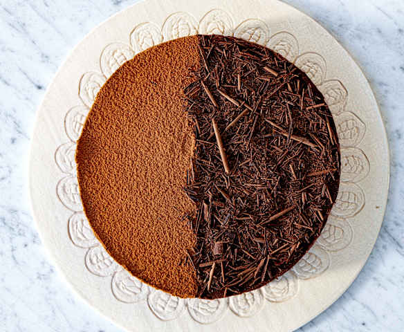 Tarta terciopelo de chocolate