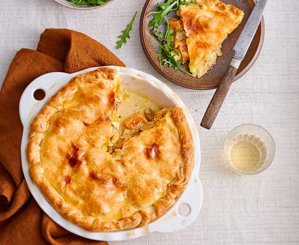 Tourte aux légumes et au tofu