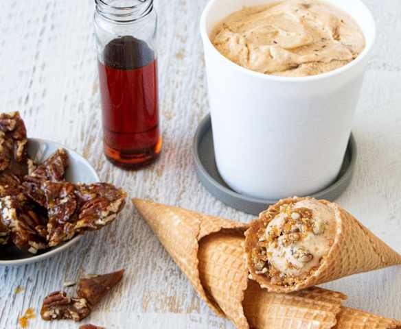 Maple pecan ice cream