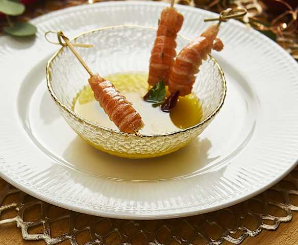Scampi in salsa piccante Scampi in salsa piccante