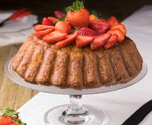 Babà analcolico alle fragole