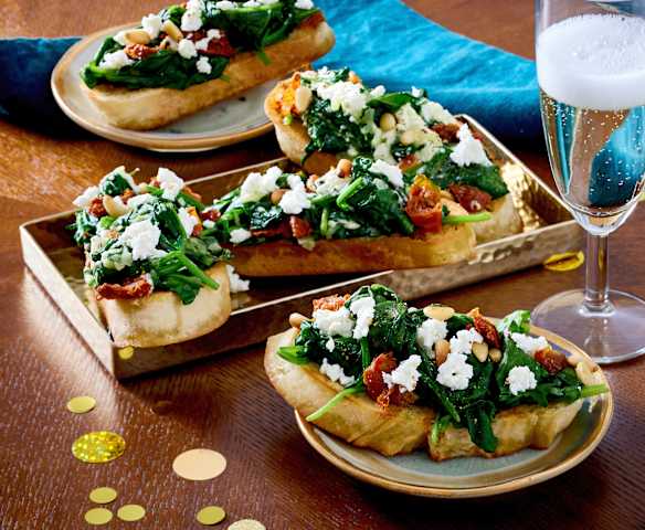 Spinat-Crostini