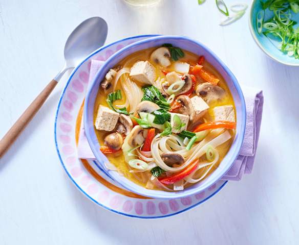 Kokossuppe mit Pak Choi