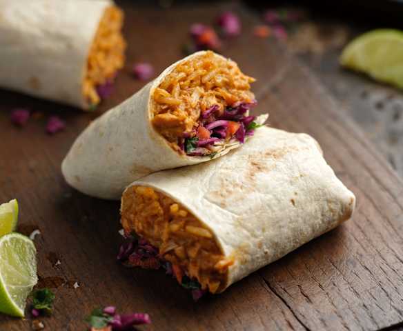 BBQ Jackfruit Burritos BBQ Jackfruit Burritos