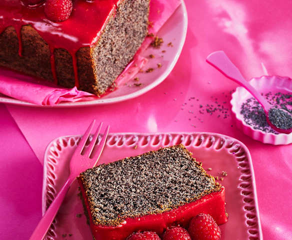 Himbeer-Mohn-Kastenkuchen