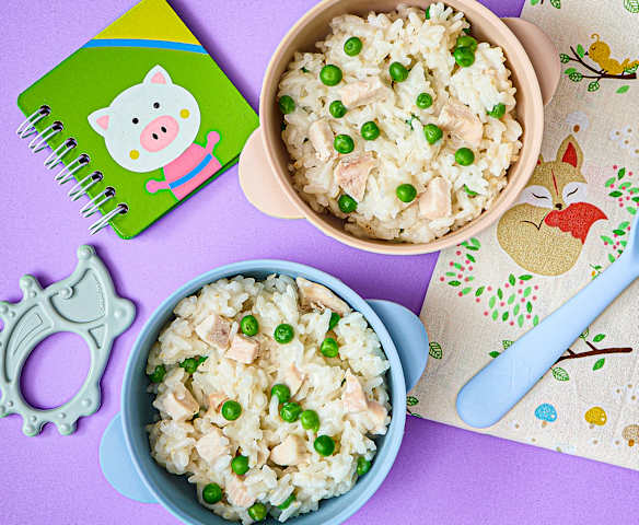 Risotto pollo e piselli
