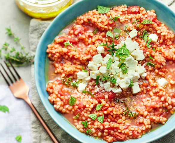 Risotto d'orge perlé à la feta