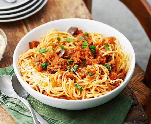 Spaghetti à la norma Spaghetti à la norma