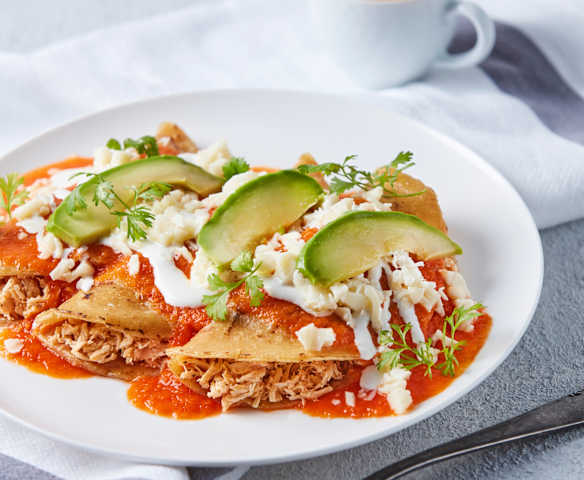 Entomatadas de pollo Entomatadas de pollo