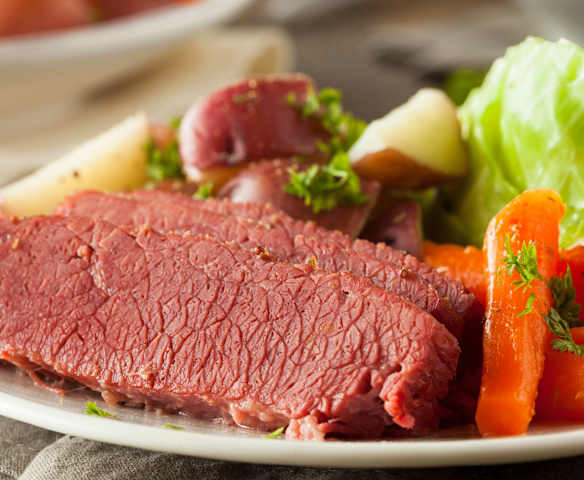 Slow Cooked Corned Beef and Cabbage