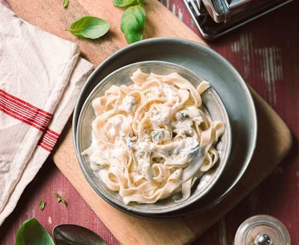 Fettuccine fraîches sauce gorgonzola