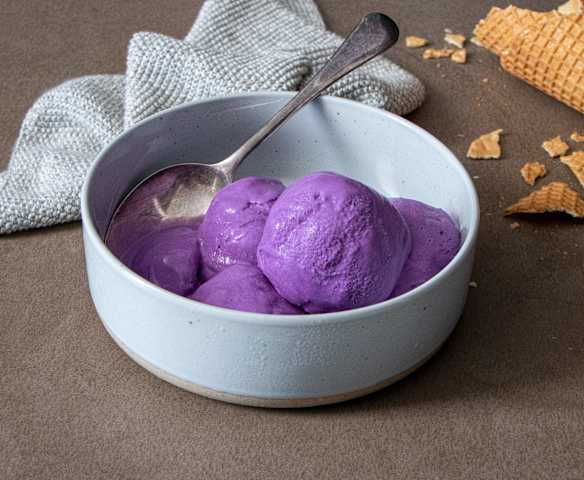 Vegan ube ice cream