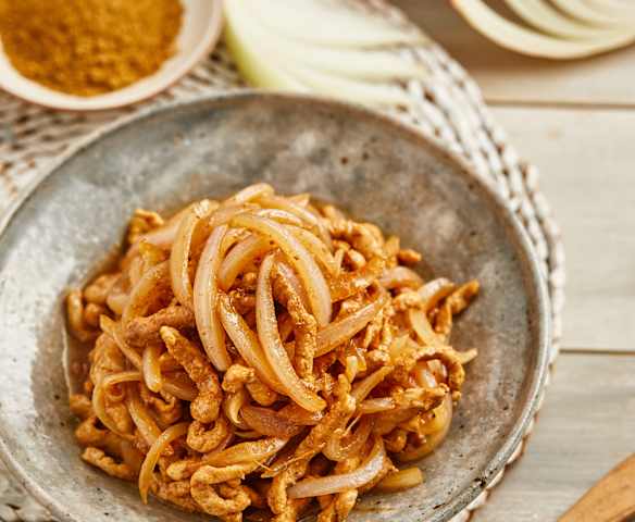 孜然洋葱炒肉丝