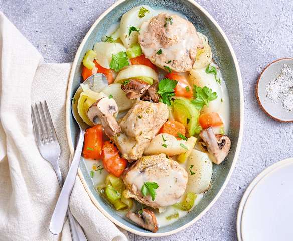 Blanquette de veau et ses petits légumes