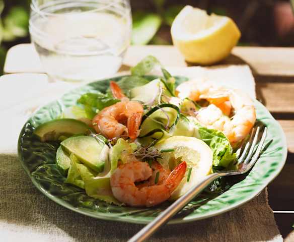 Gincóctel de langostinos