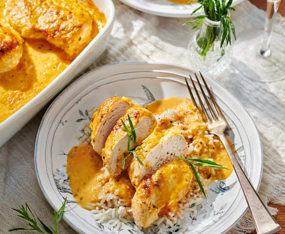 Hähnchen in Estragonsauce