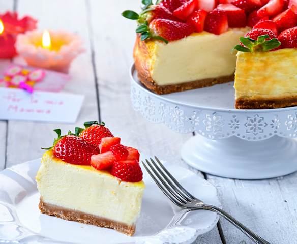 Cheesecake cotta alle fragole Cheesecake cotta alle fragole