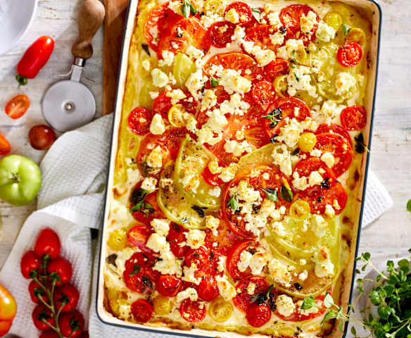 Buntes Tomatengratin