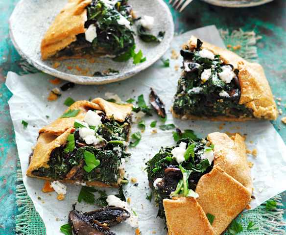 Silverbeet and mushroom tart (Diabetes)