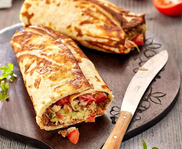 Veggie-Cheeseburger-Rolle